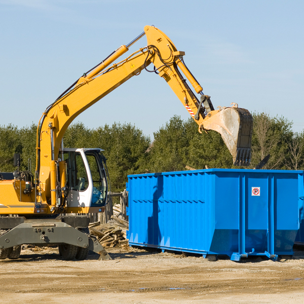 what size residential dumpster rentals are available in Highland Park FL